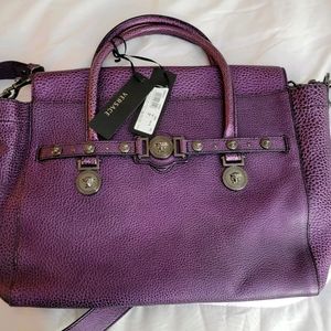 Purple Versace bag